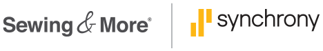 Sewing & More + Synchrony Logos